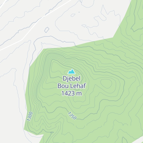 Map of Djebel Bou Lehaf