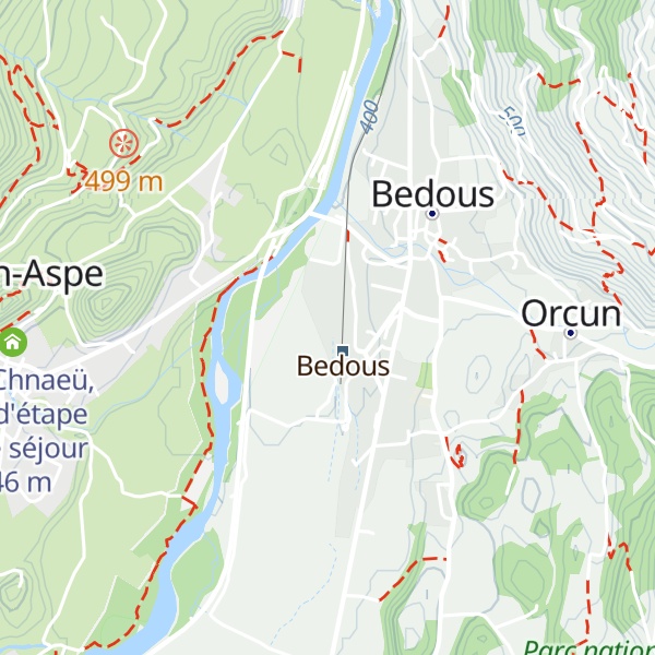 Map of Gîte SNCF de Bedous (ancien dêpot)