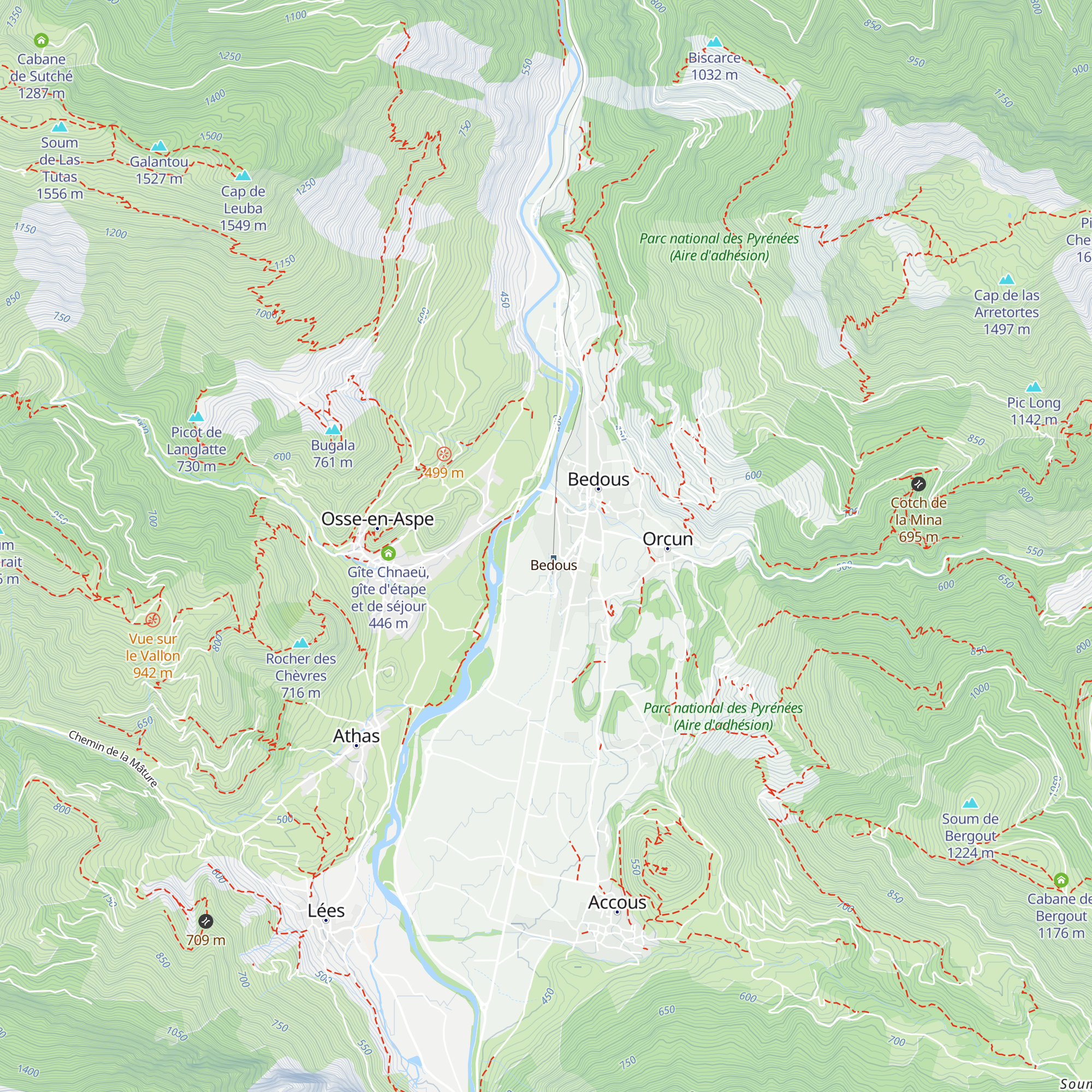 Gîte SNCF de Bedous (ancien dêpot) map