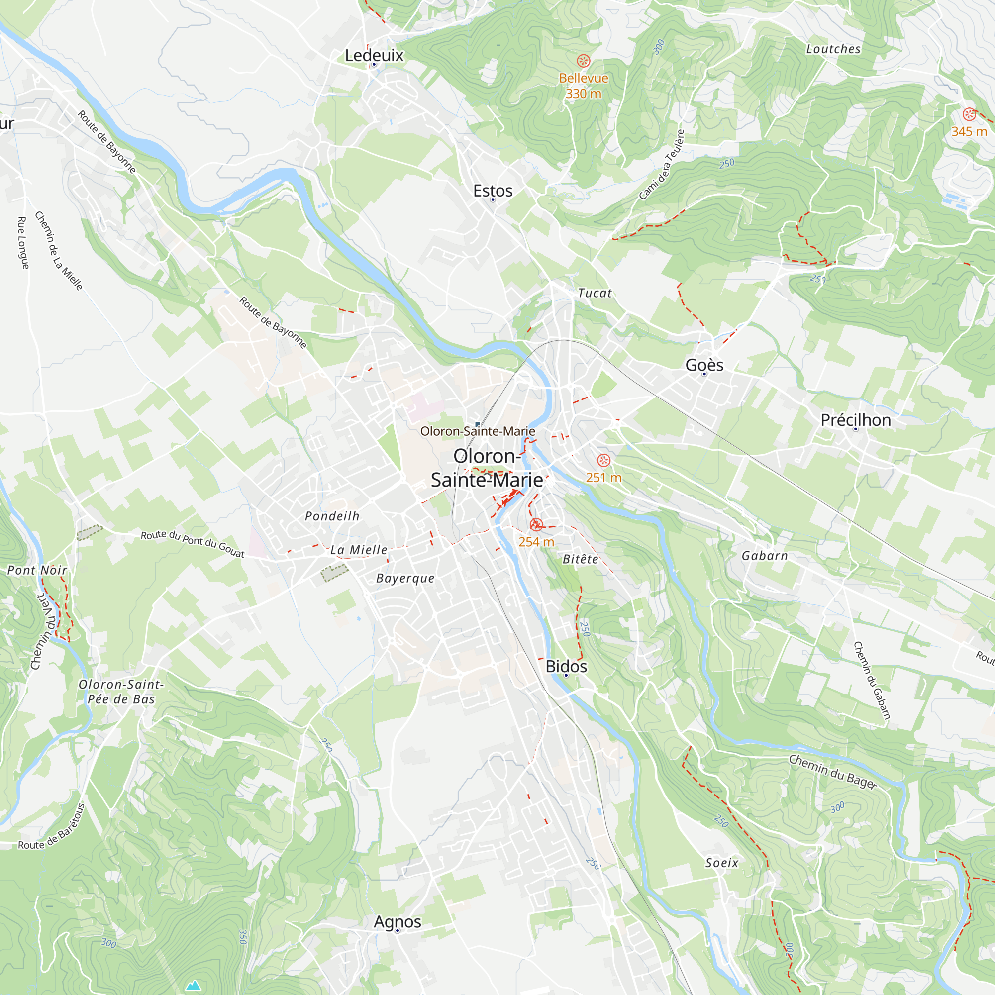 Office de Tourisme du Haut-Béarn map