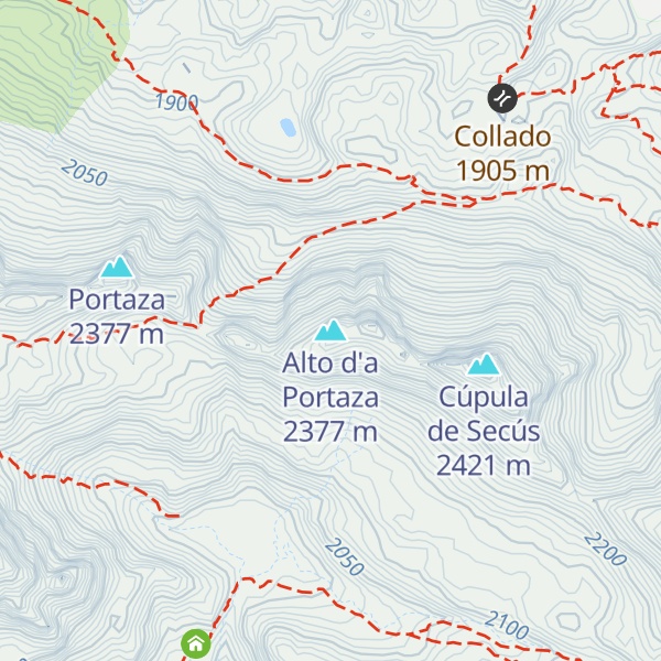 Map of Alto d'a Portaza