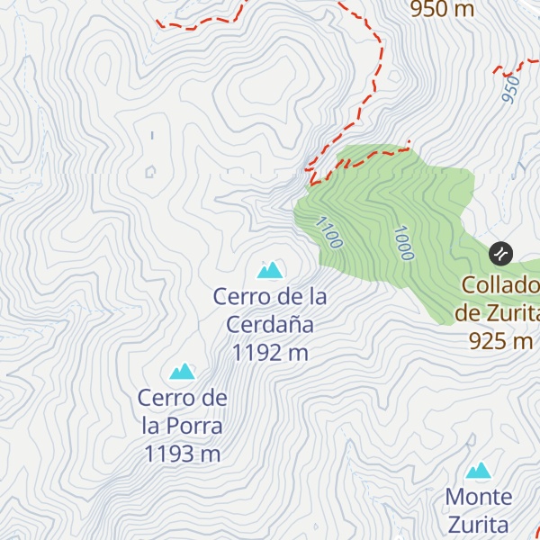 Map of Cerro de la Cerdaña
