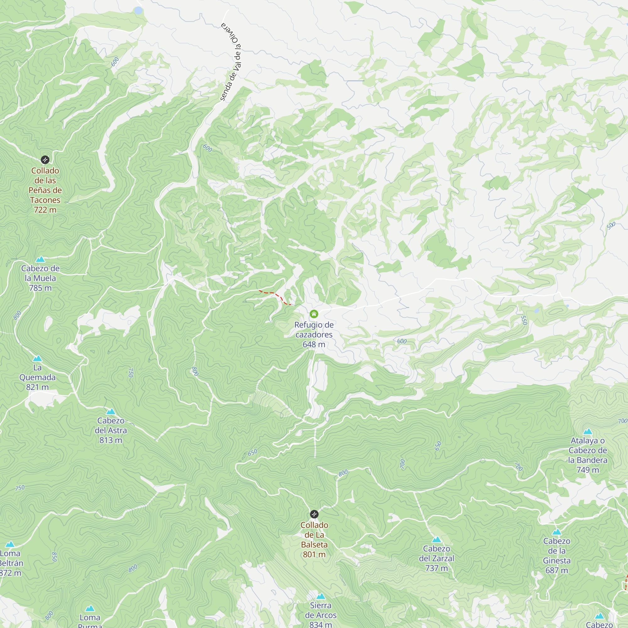 Refugio de cazadores map