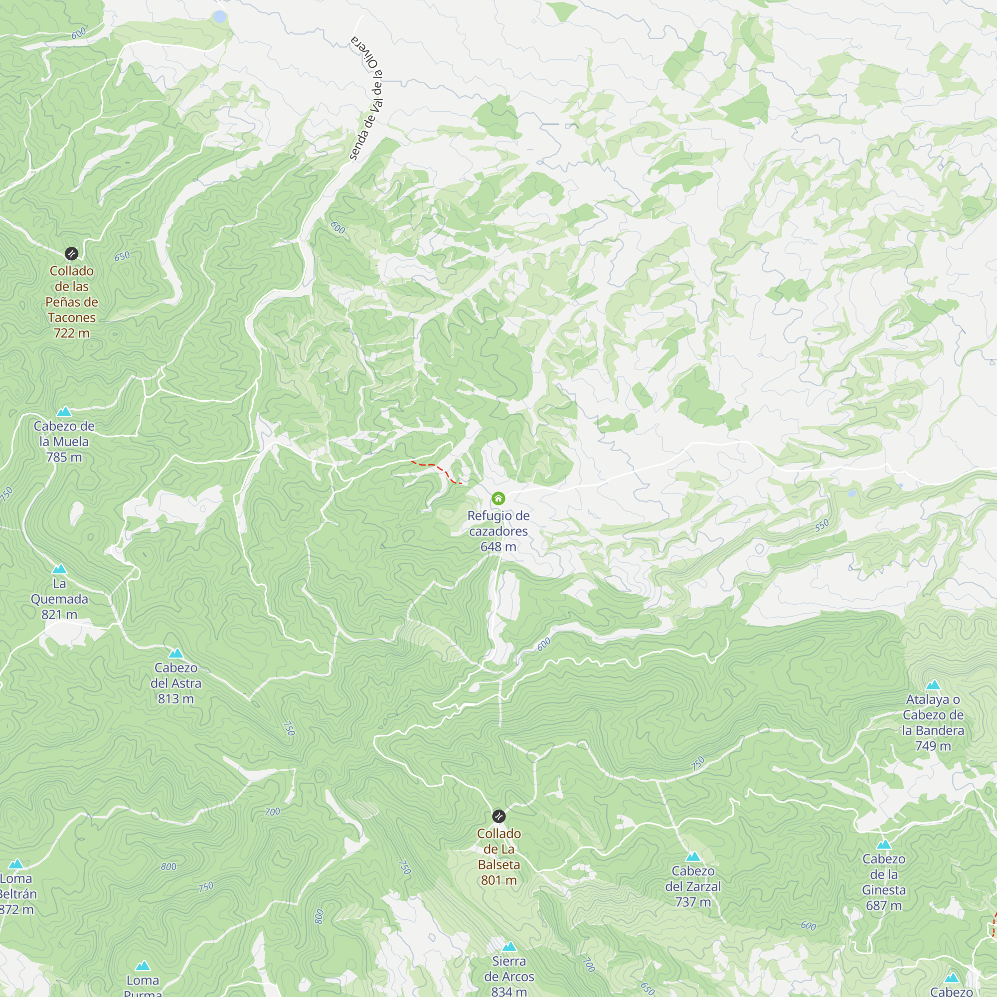 Refugio de cazadores map