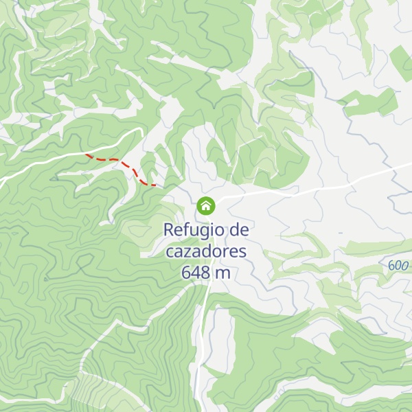 Map of Refugio de cazadores