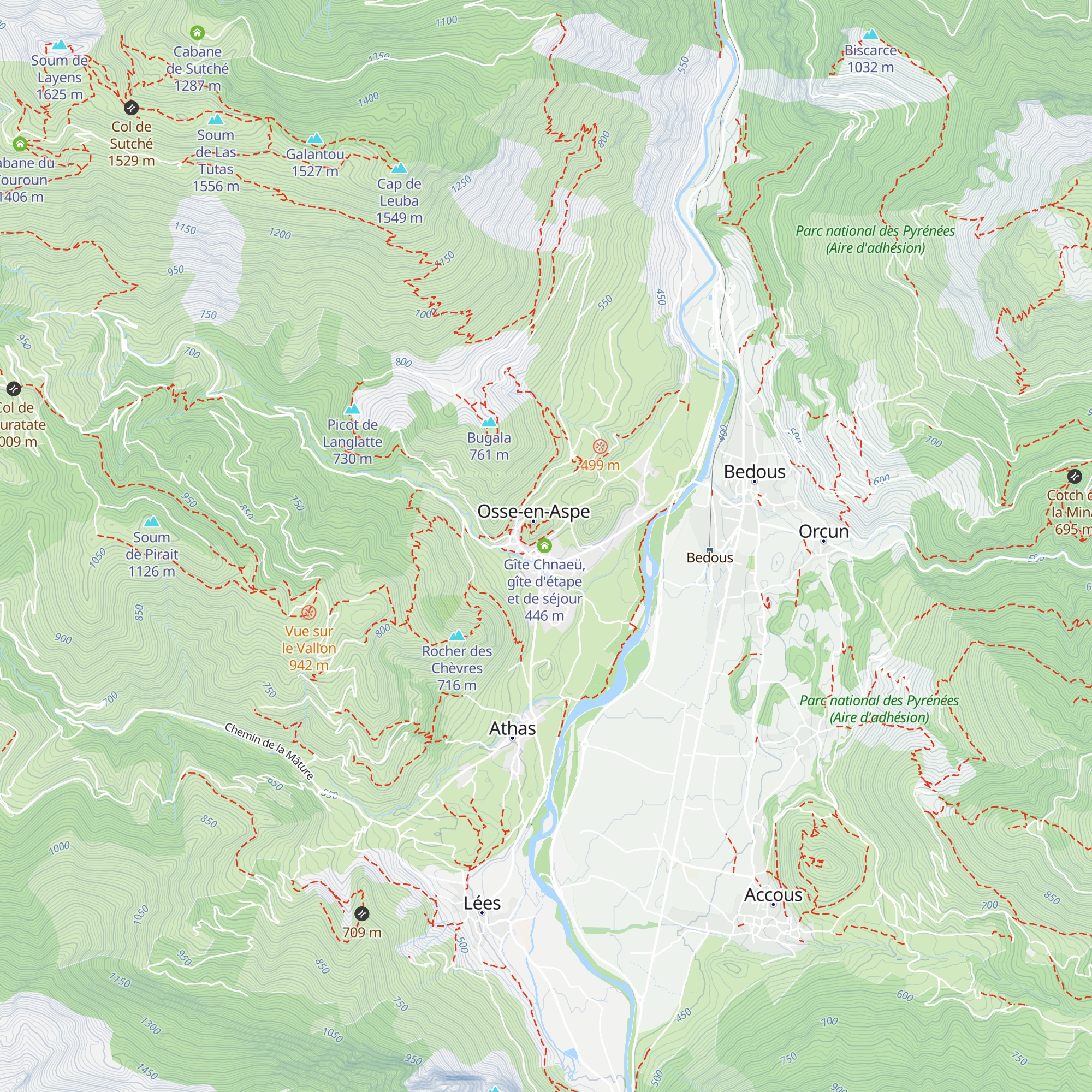 Gîte Chaneü map