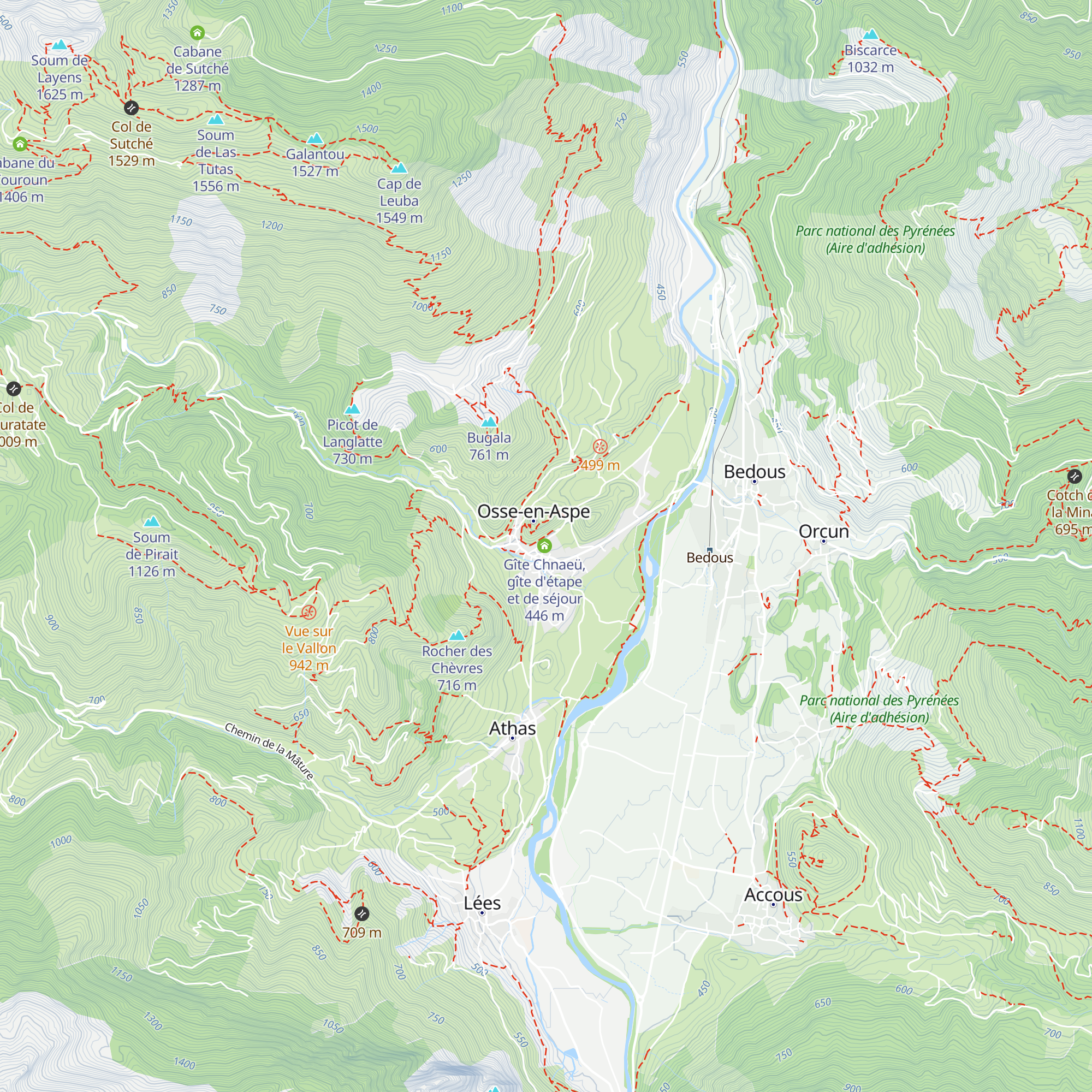 Gîte Chaneü map