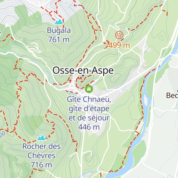 Map of Gîte Chnaeü, gîte d'étape et de séjour