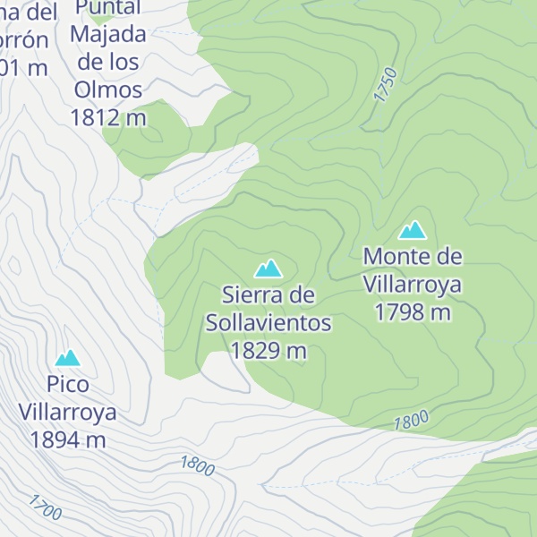 Map of Sierra de Sollavientos