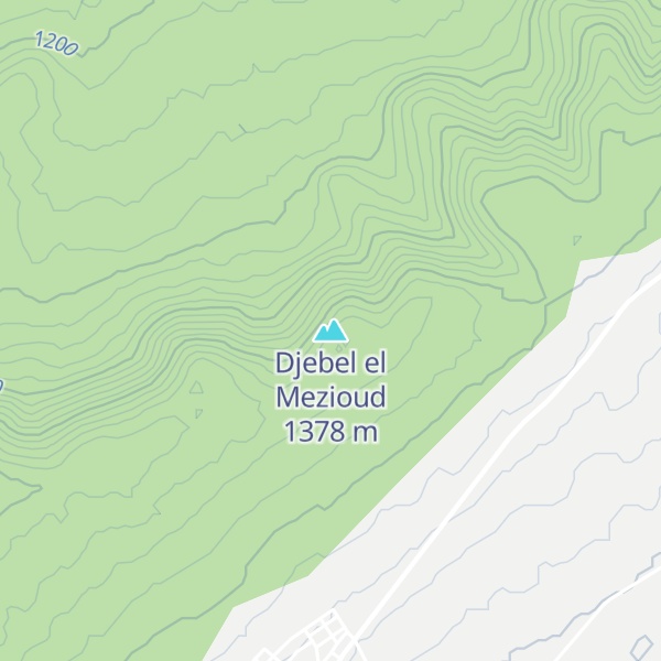 Map of Djebel el Mezioud