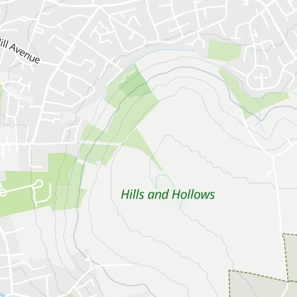 Map of Hall's Hill
