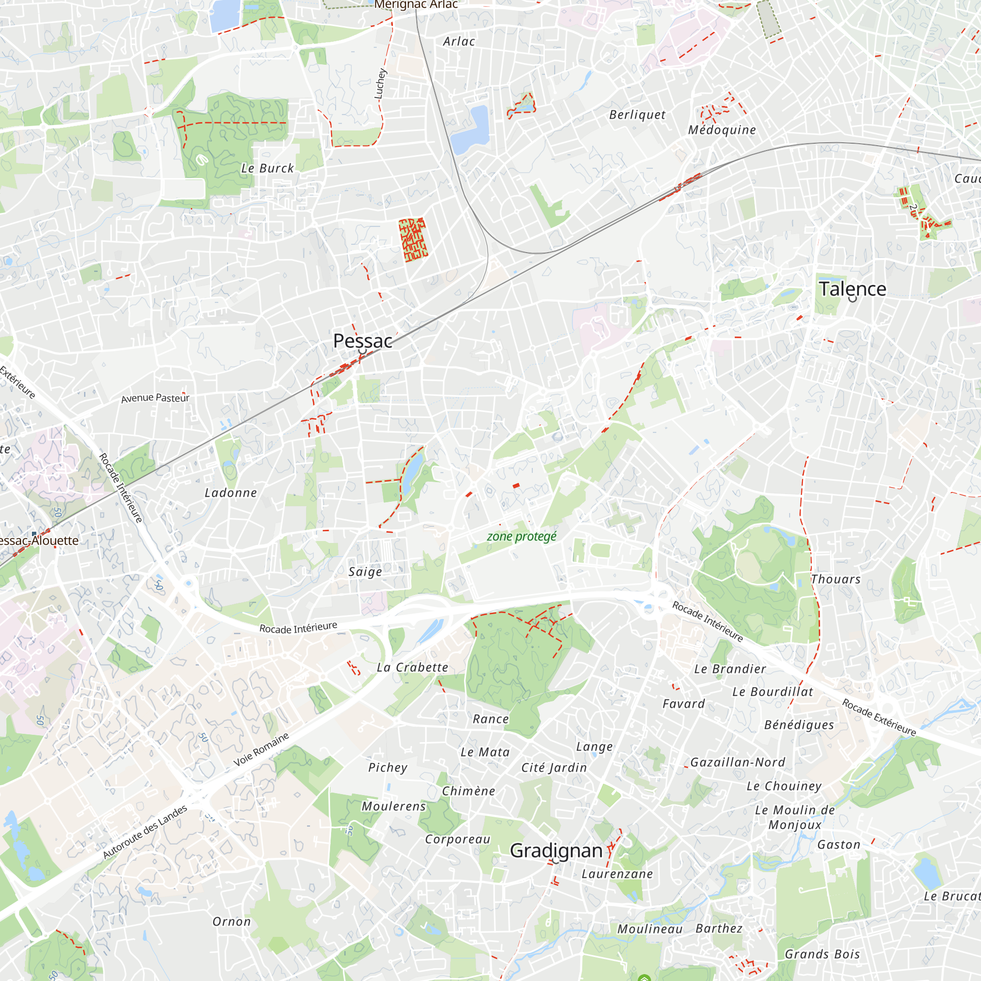 Bibliothèque Lettres et Sciences humaines map