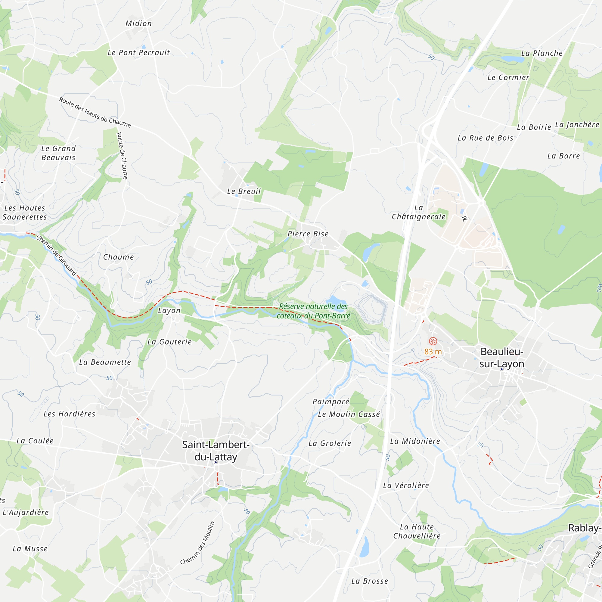 Cabane de vigne map