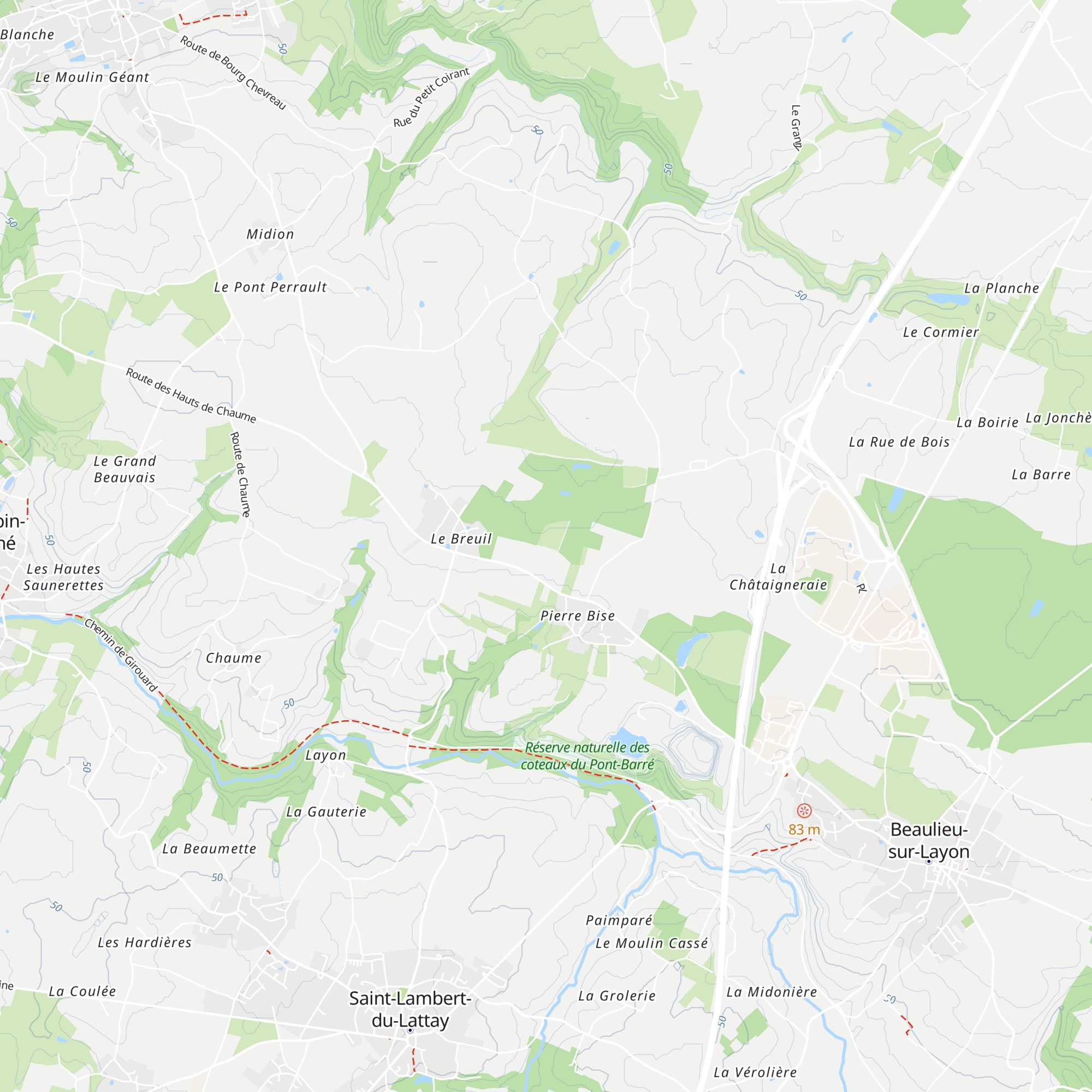 Cabane de vigne map