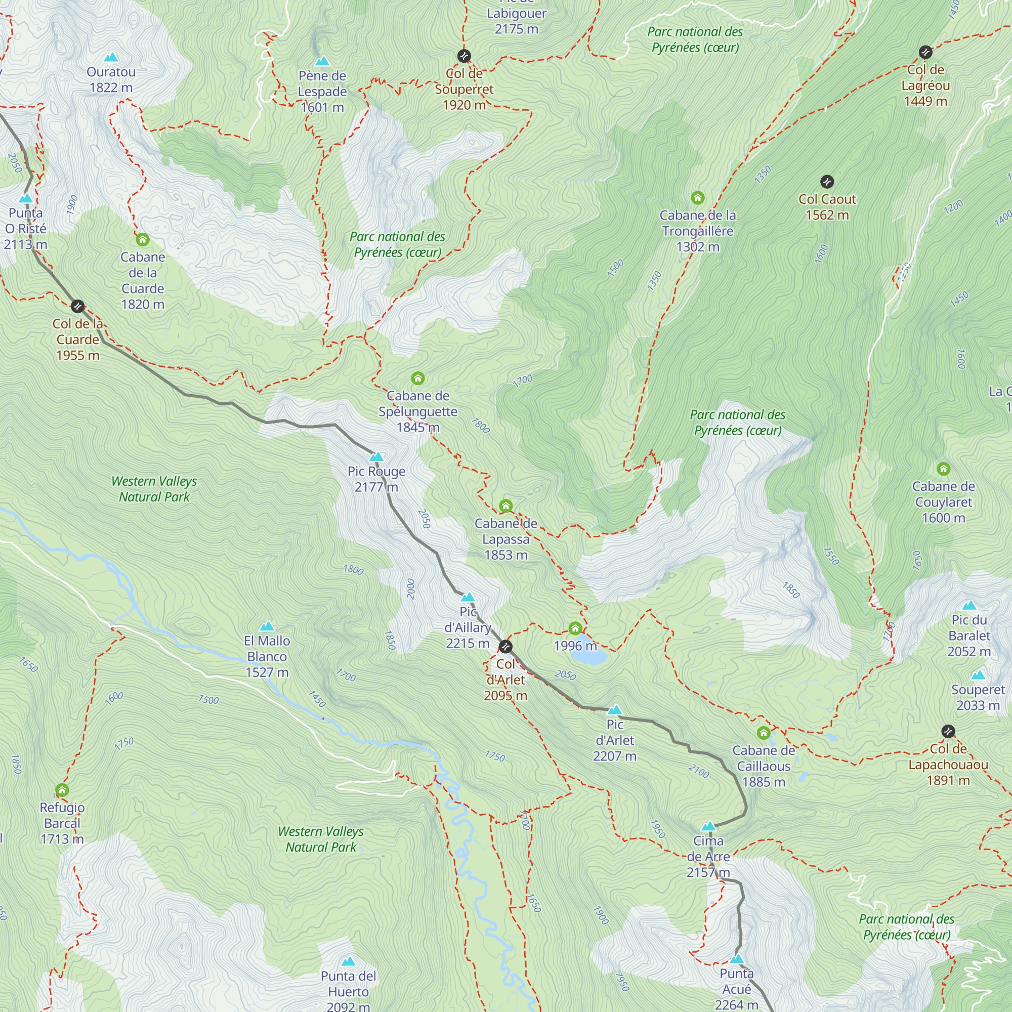 Cabane de Lapassa map
