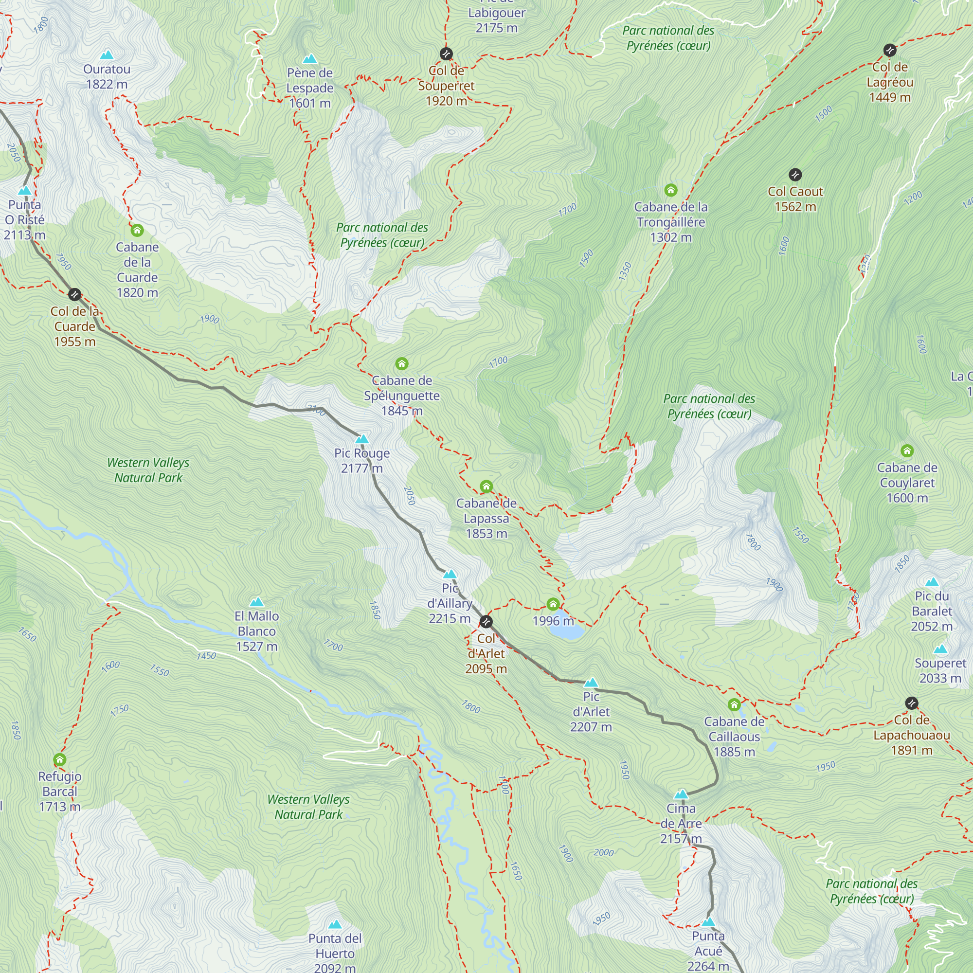 Cabane de Lapassa map