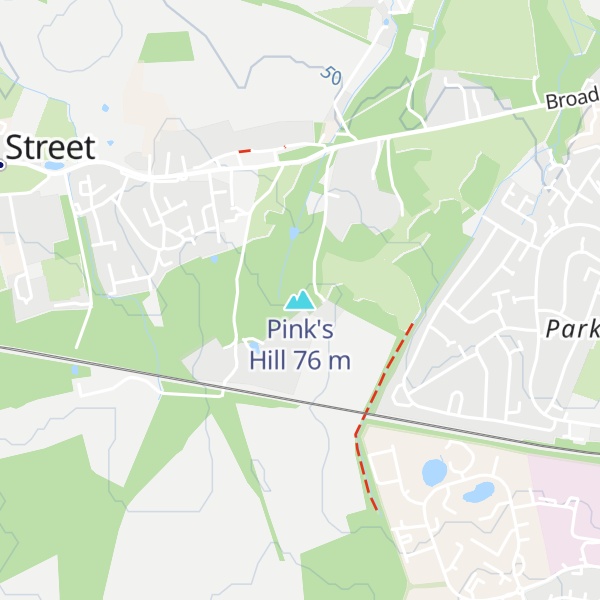 Map of Pink's Hill
