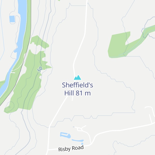 Map of Sheffield's Hill