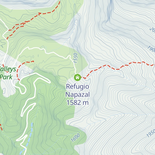 Map of Refugio Napazal