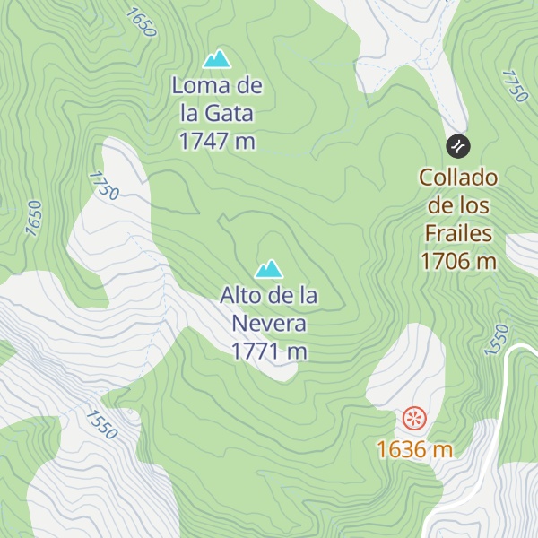Map of Alto de la Nevera