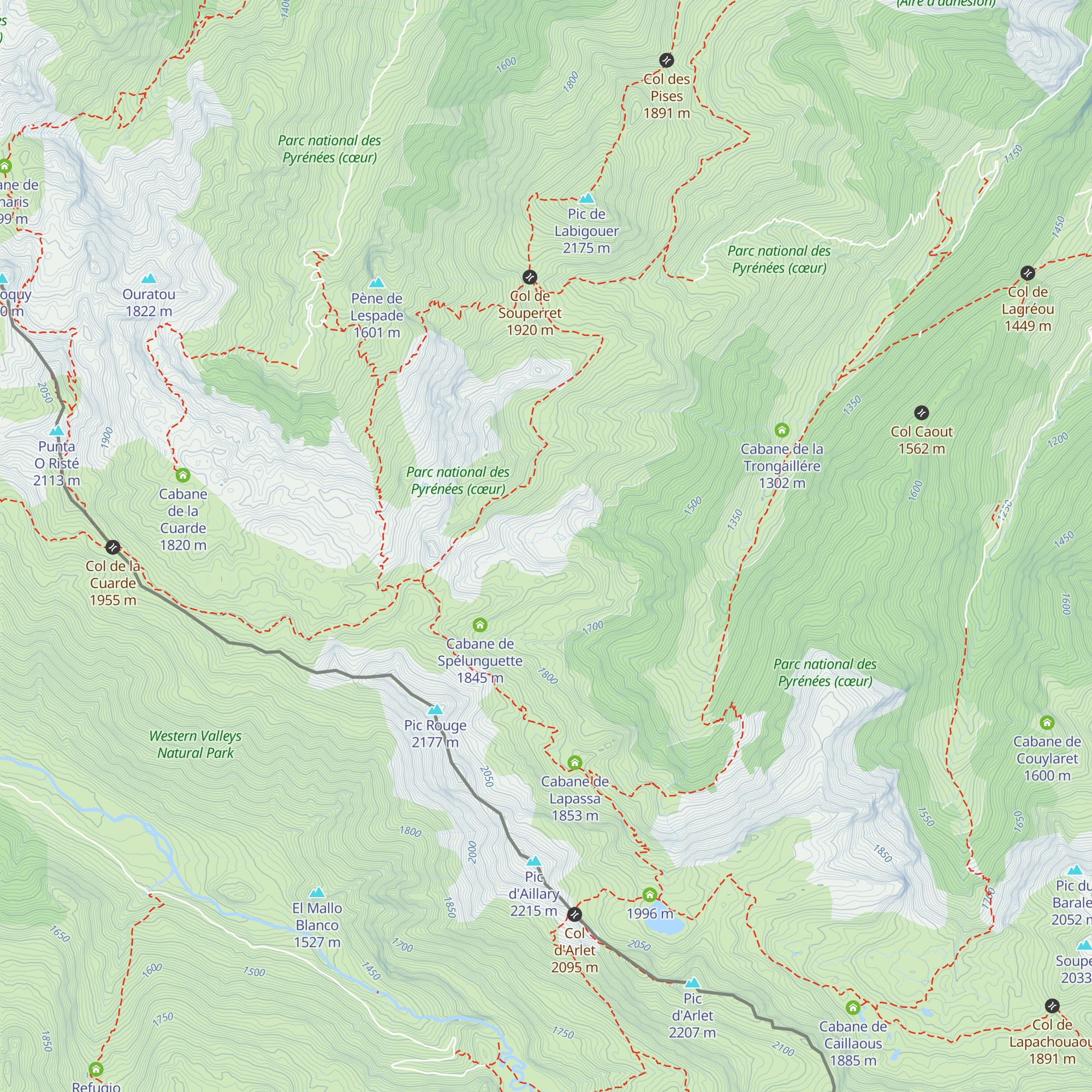 Cabane d'Ibosque map