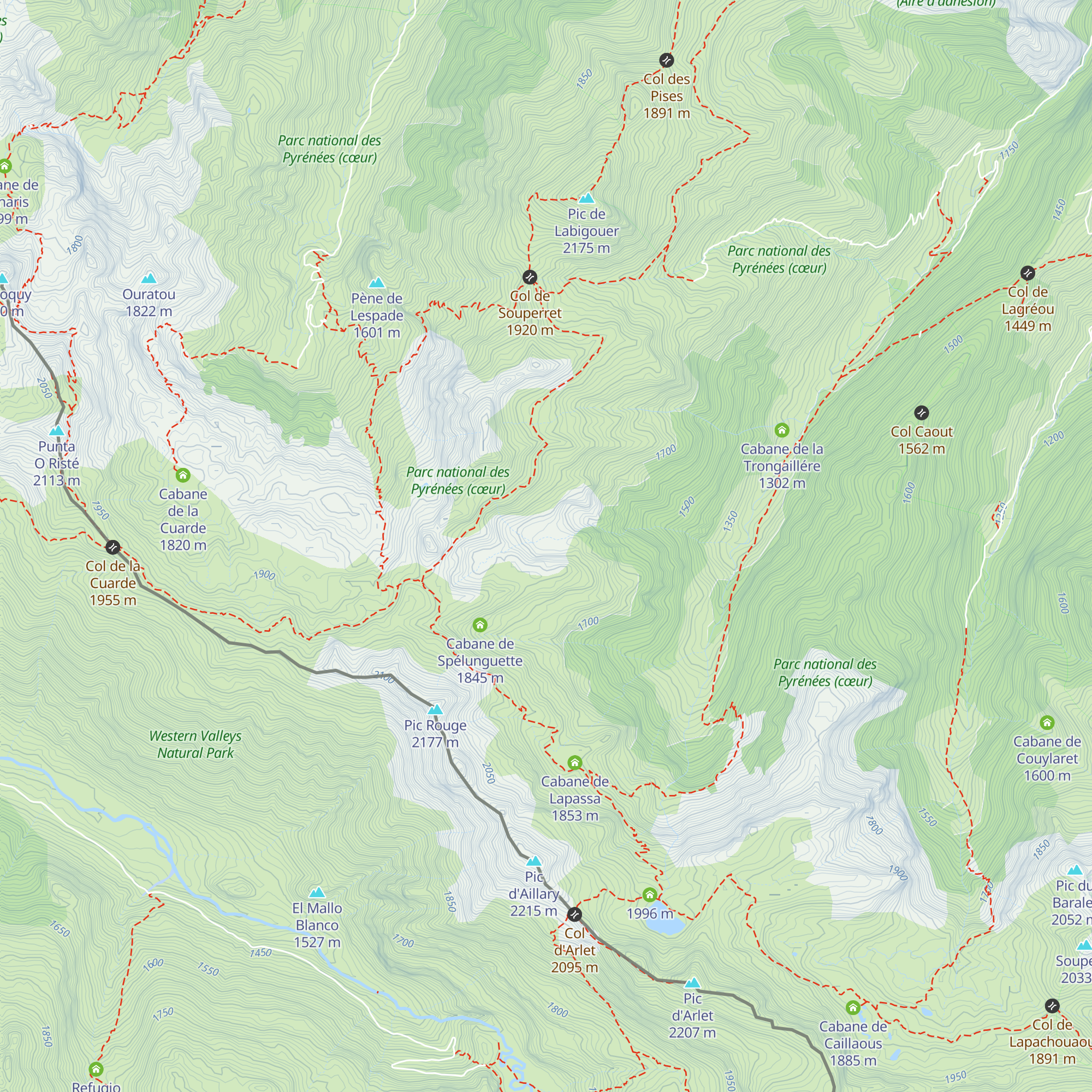 Cabane d'Ibosque map