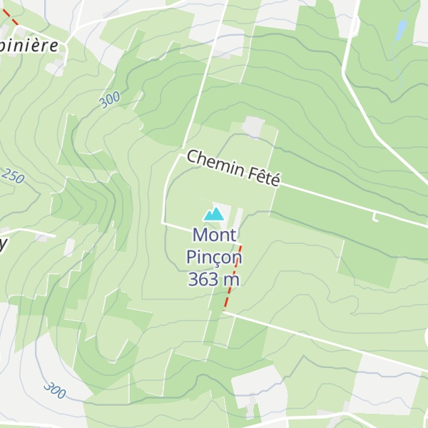 Map of Mont Pinçon