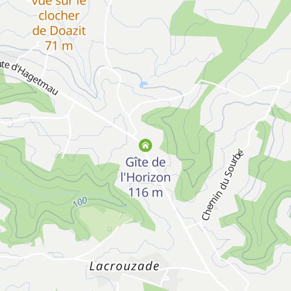 Map of Gîte de l'Horizon