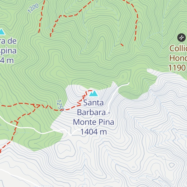 Map of Santa Barbara - Monte Pina