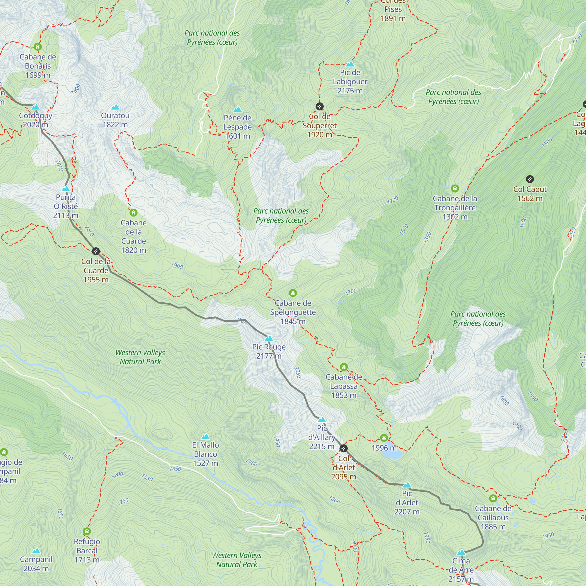 Cabane de Spélunguette map