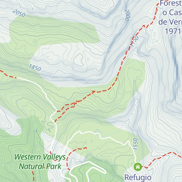 Map of Refugio de Oldecua