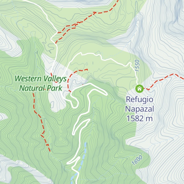 Map of Refugio de La Cueva