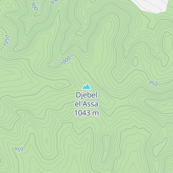 Map of Djebel el Assa