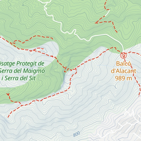 Map of El Maigmó