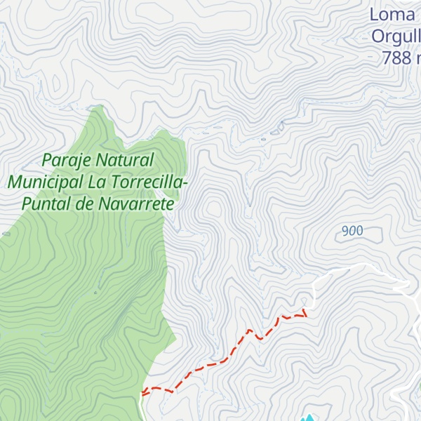Map of Loma del Caballón