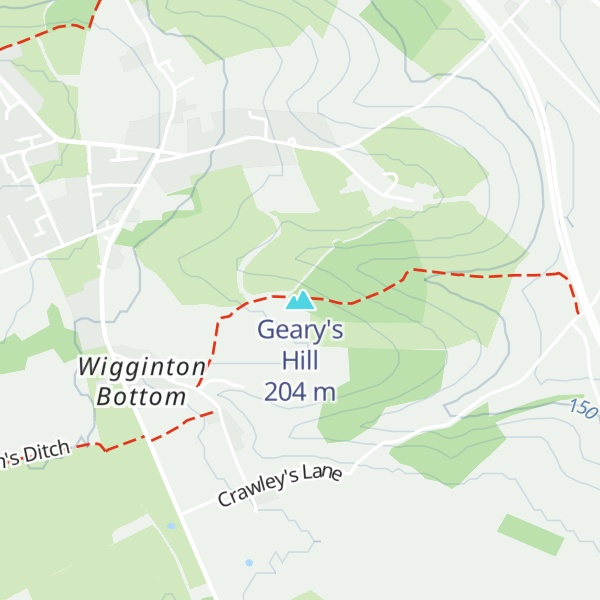 Map of Geary's Hill
