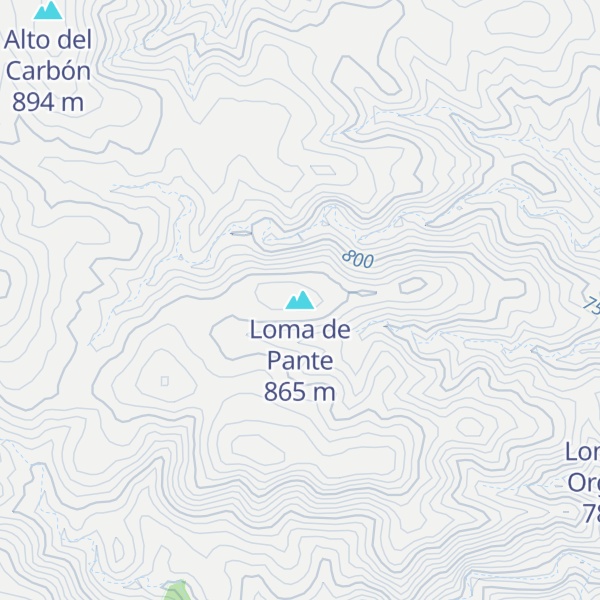 Map of Loma de Pante