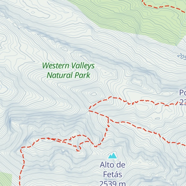 Map of La Peña Mediodía