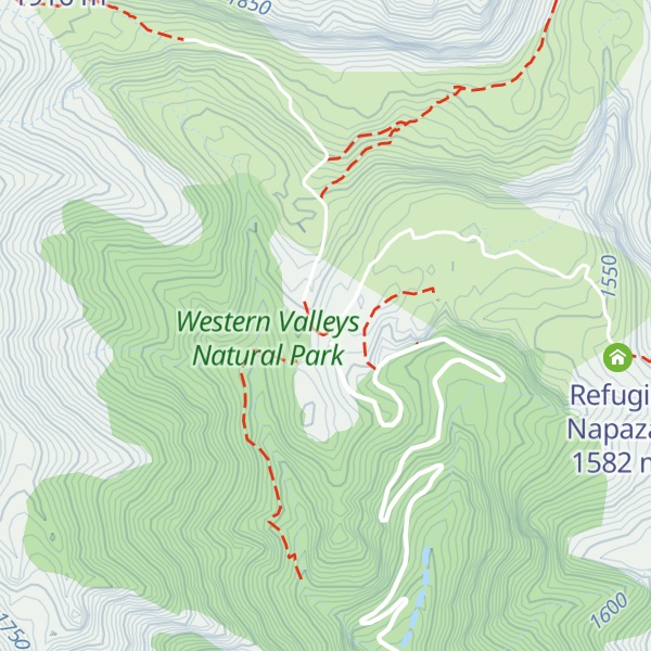 Map of Refugio de Lizara