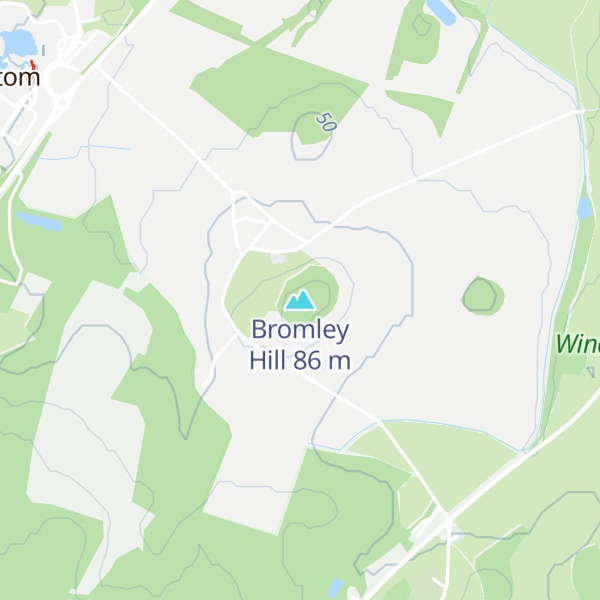 Map of Bromley Hill