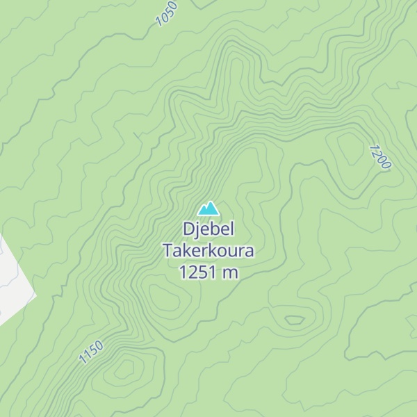 Map of Djebel Takerkoura