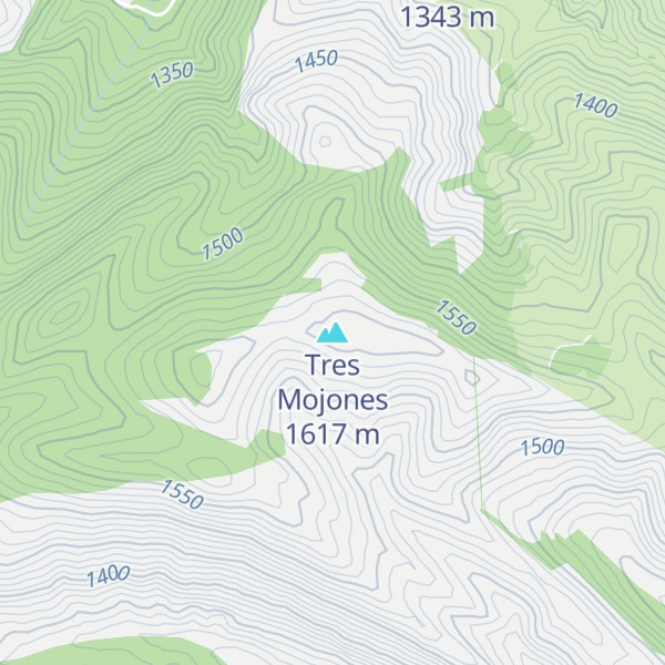 Map of Tres Mojones
