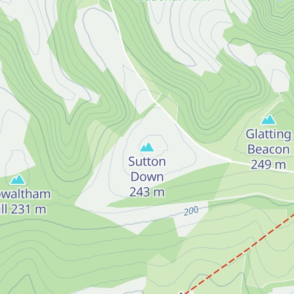 Map of Sutton Down