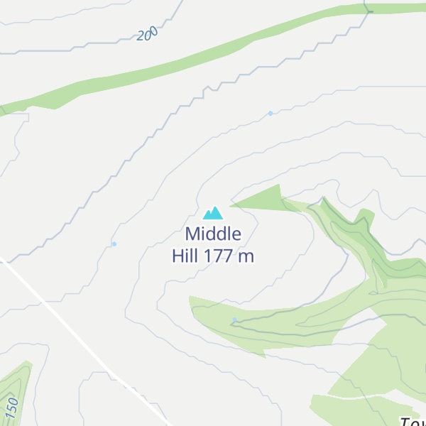 Map of Middle Hill