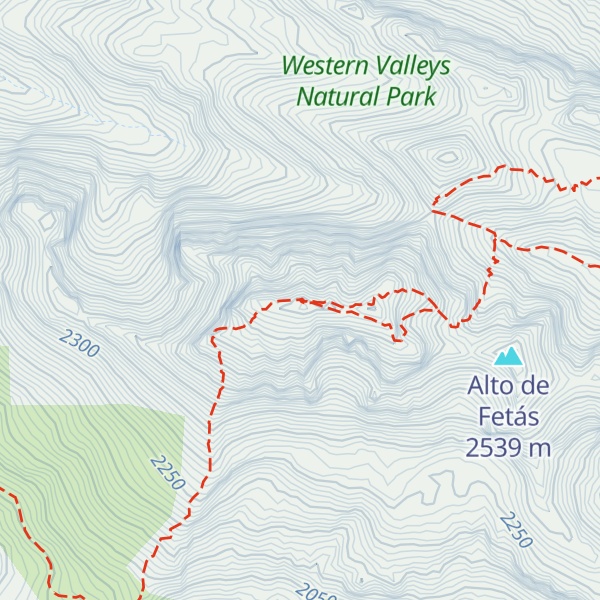 Map of Punta Bisaurín