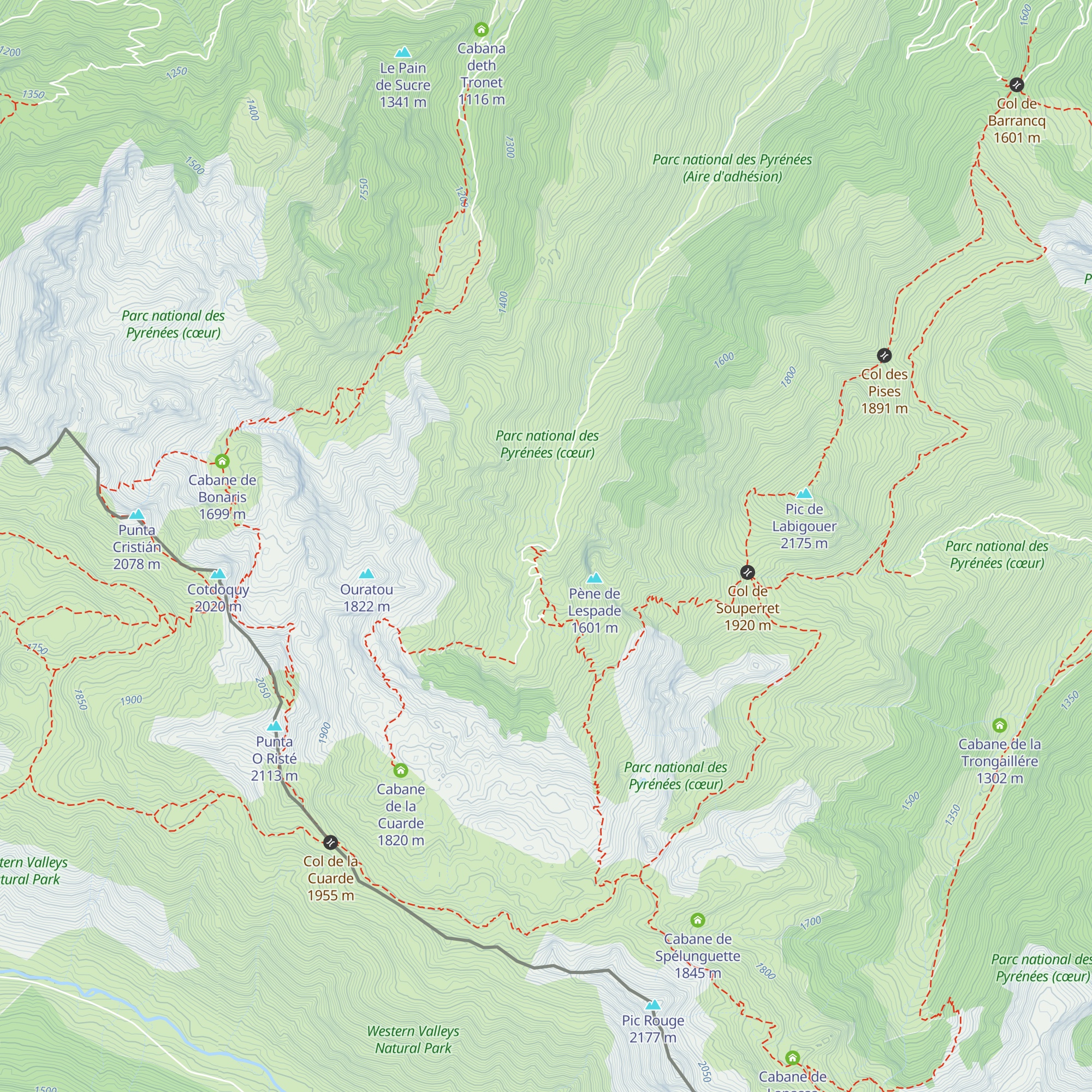Cabane de Poursiübe map