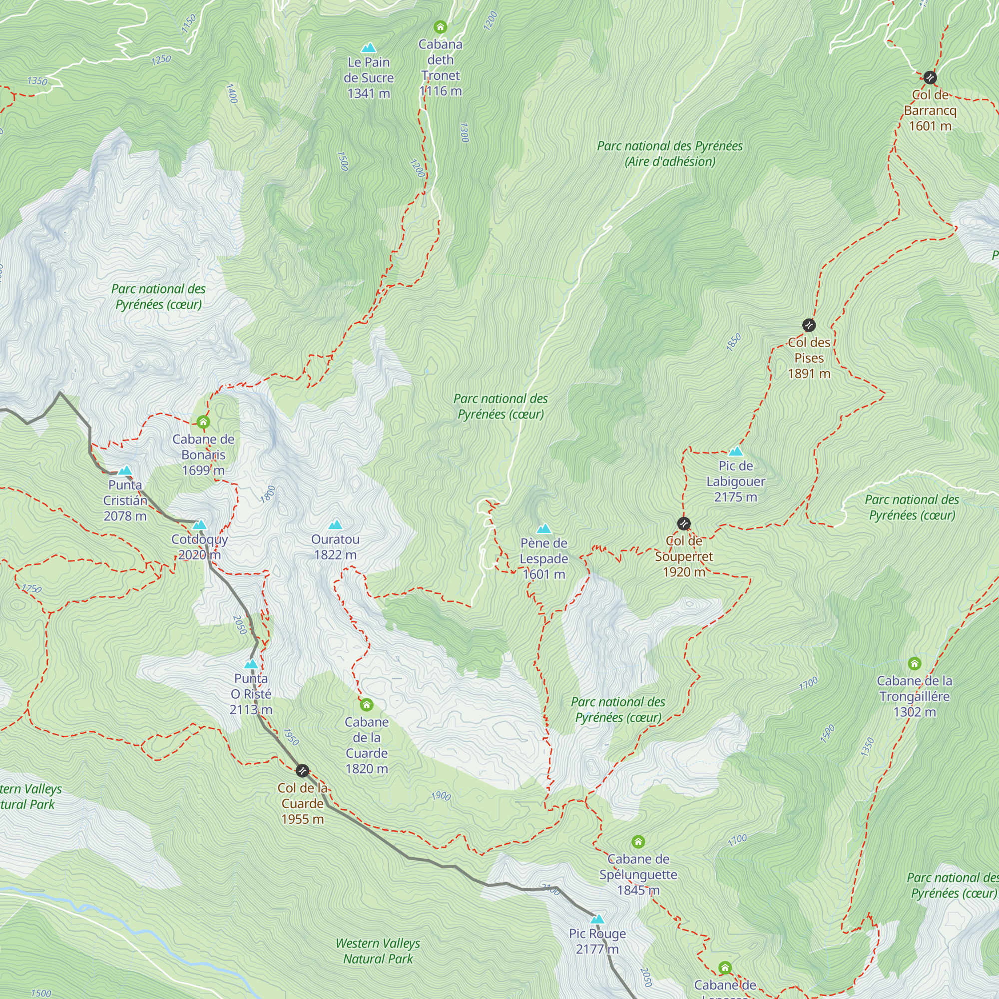 Cabane de Poursiübe map