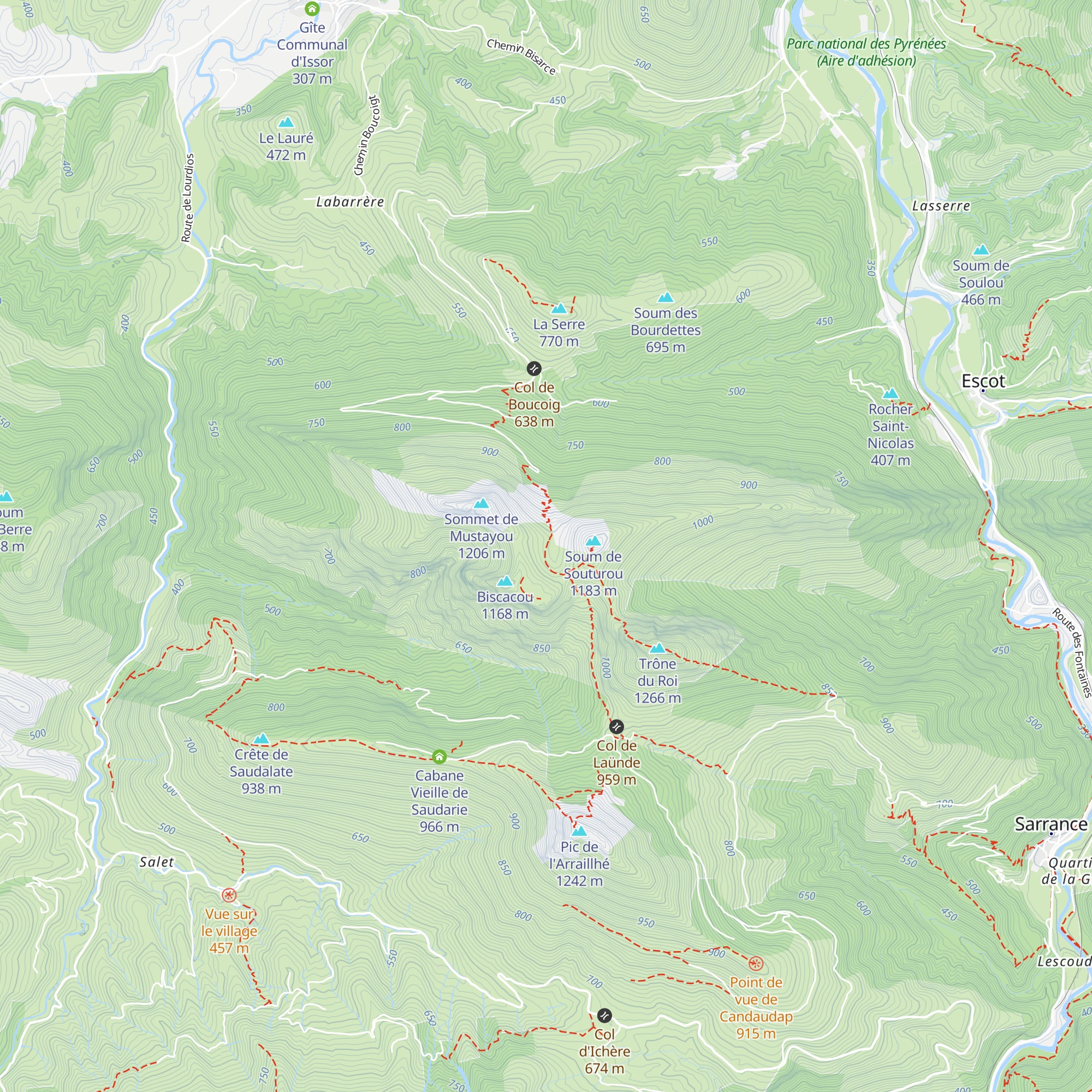 Cabane de Napatch map