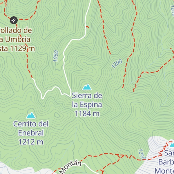 Map of Sierra de la Espina