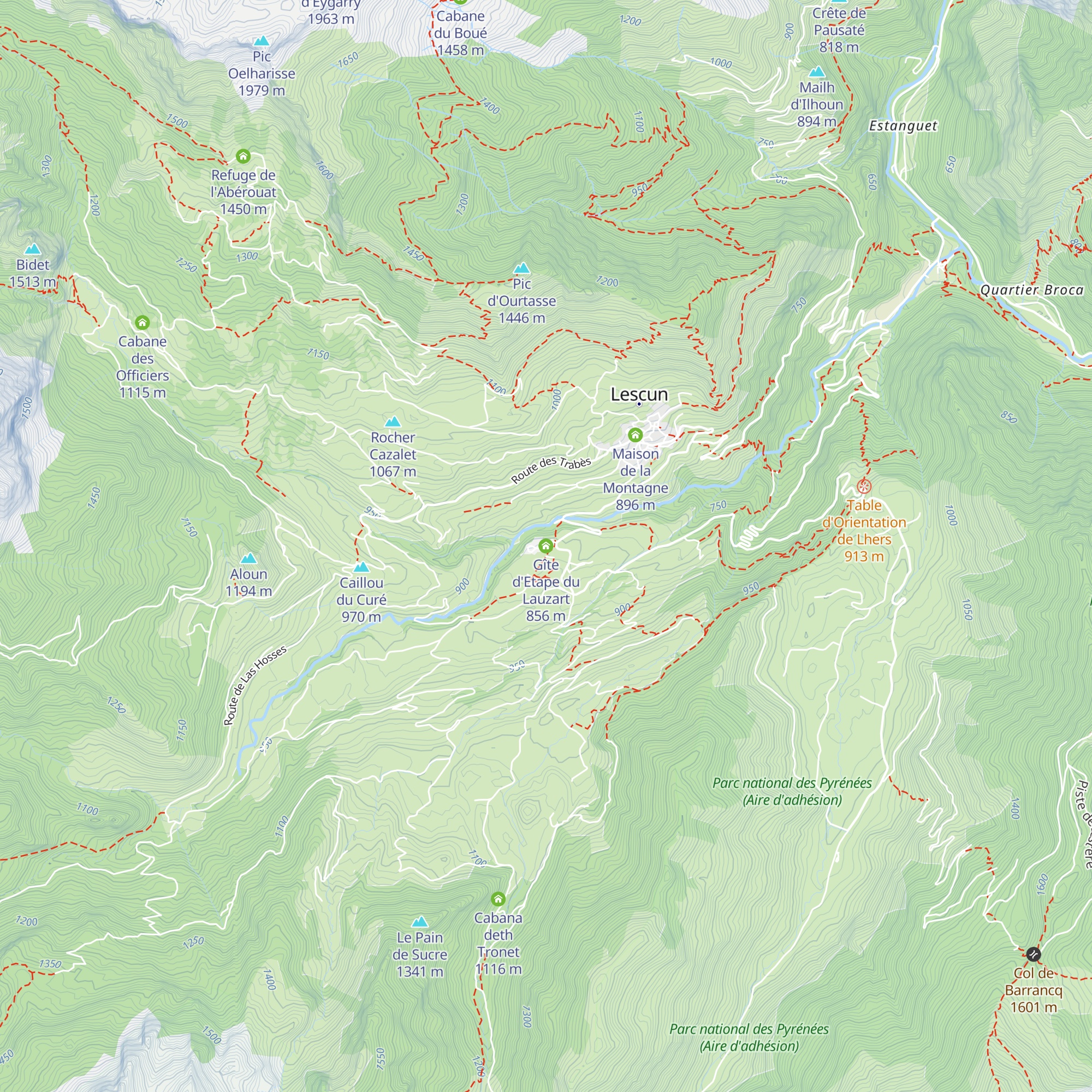 Gîte d'Etape du Lauzart map